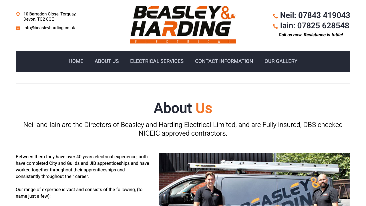 BEASLEY ELECTRICAL MAINTENANCE CO LIMITED website preview