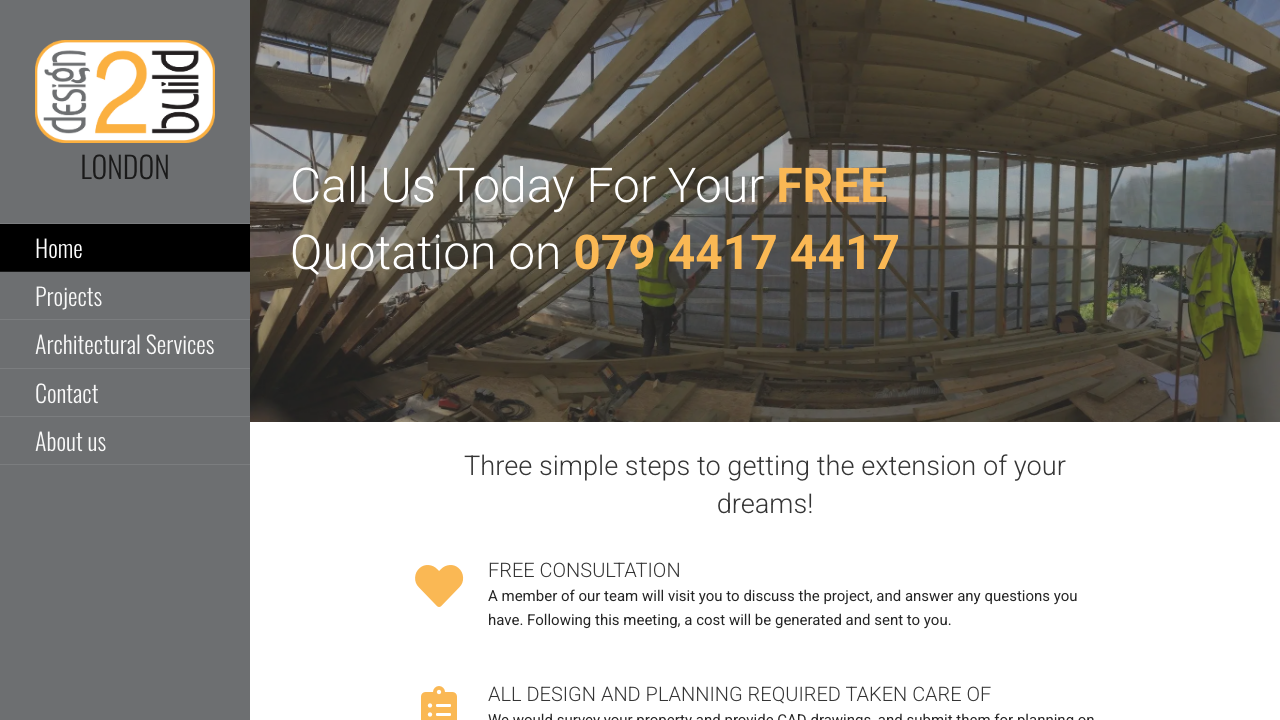BUILDING 2 DESIGNS LTD website preview