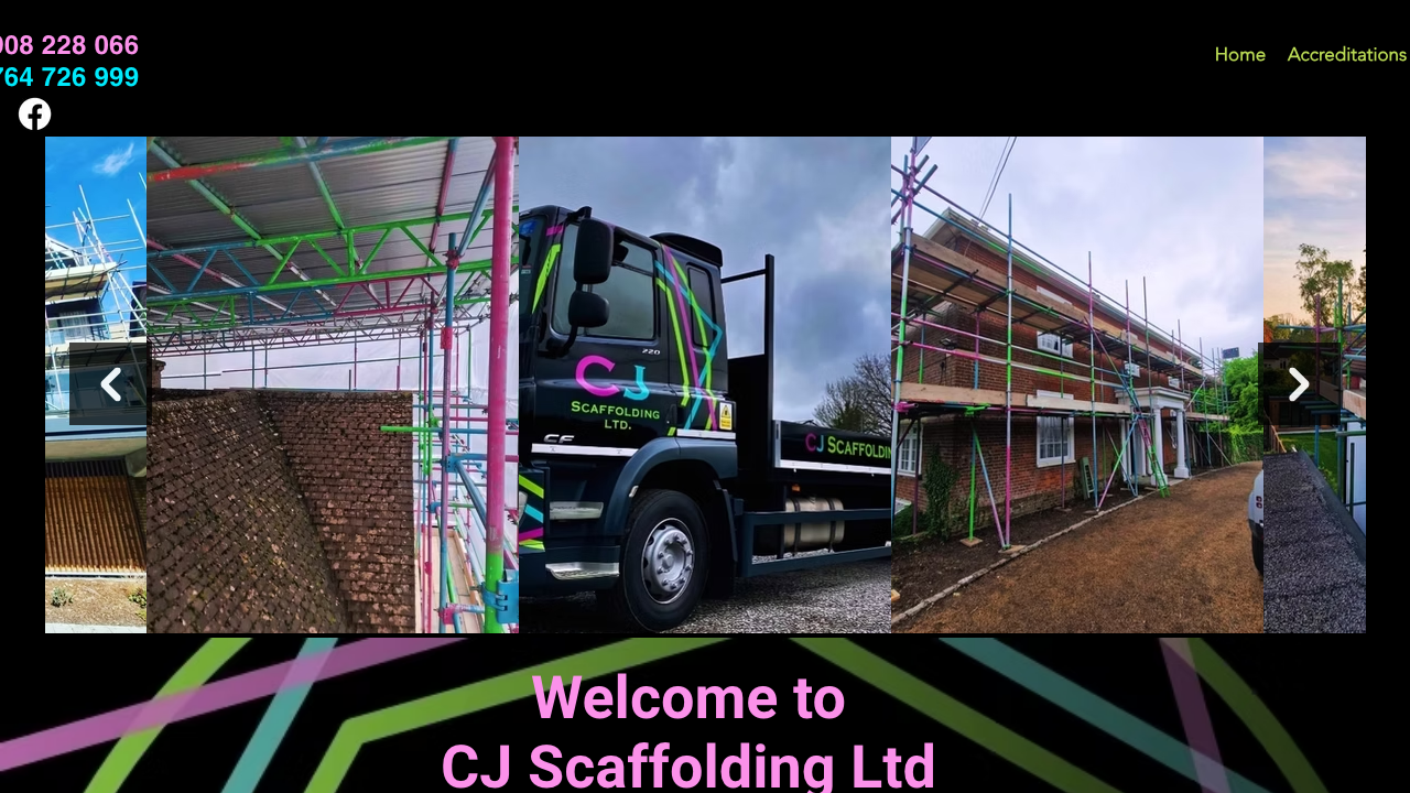 CJ SCAFFOLDING LTD website preview