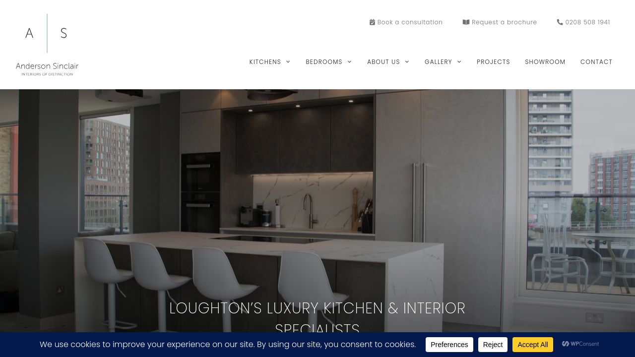 ANDERSON SINCLAIR LIMITED website preview