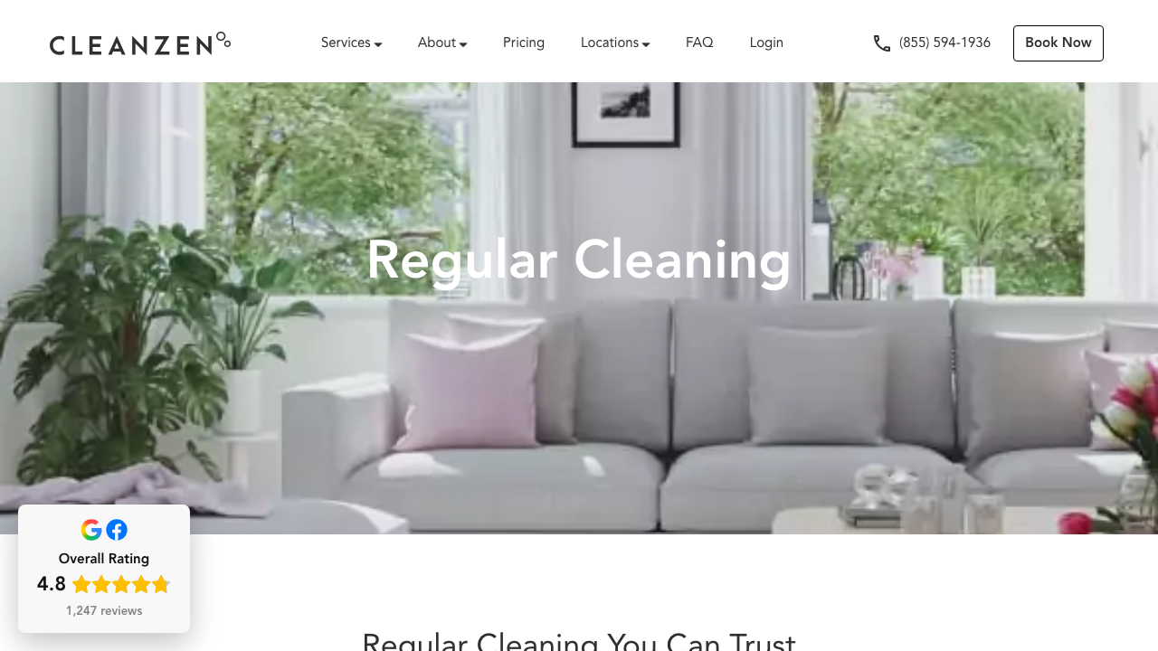 CLEENZEN LIVING LIMITED website preview