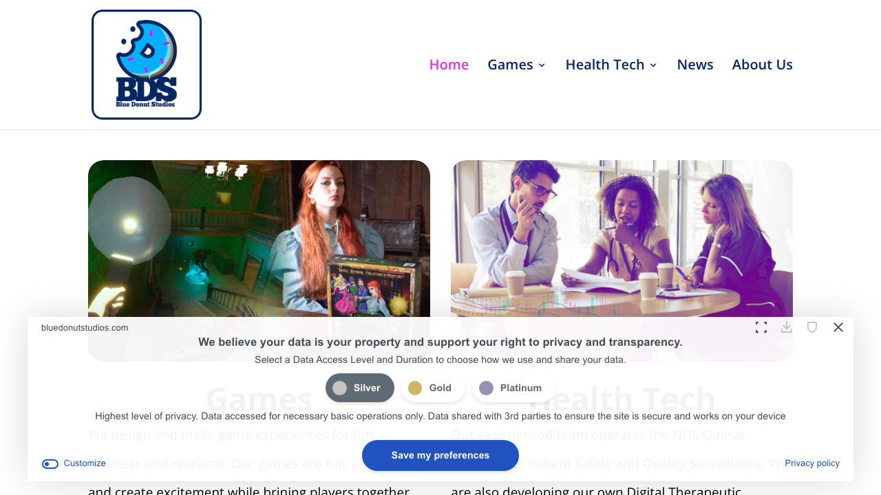 BLUE DONUT STUDIOS LIMITED website preview