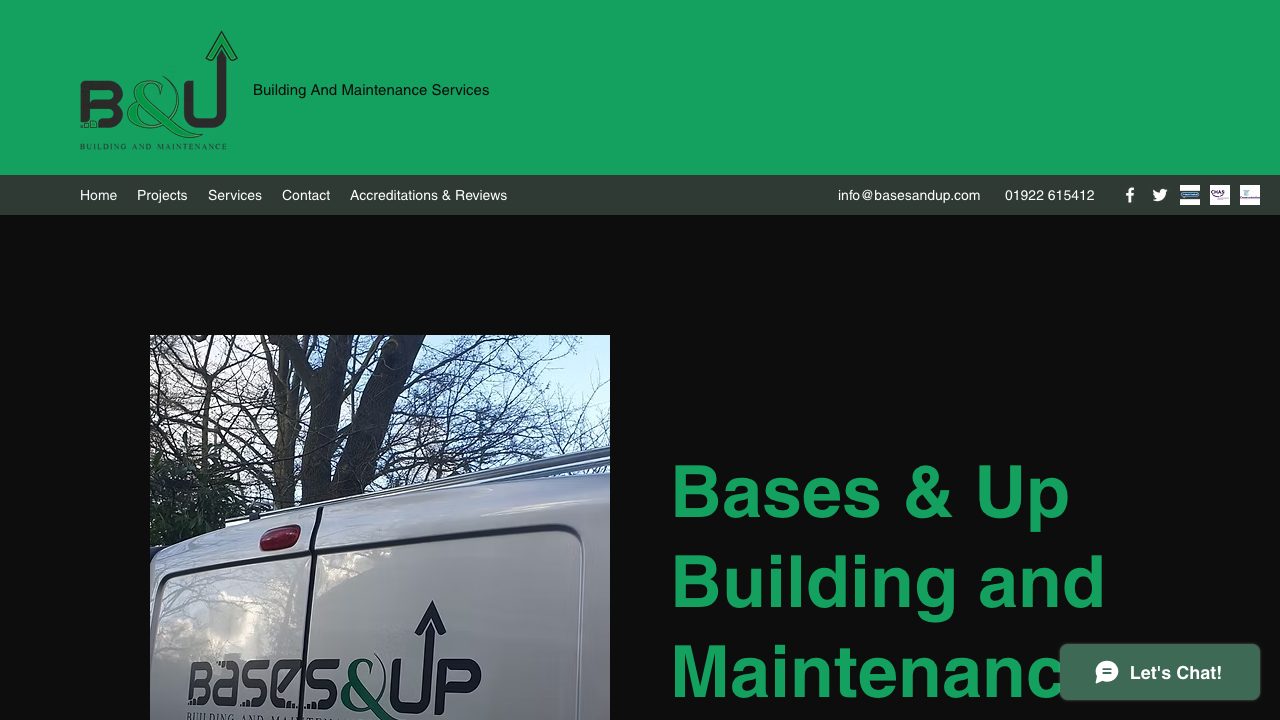 BASES & UP BUILDING AND MAINTENANCE SERVICES LTD website preview