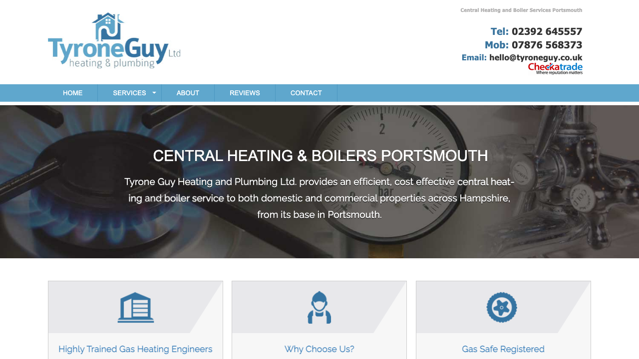 BOILER HEAT AND PLUMBING LTD website preview