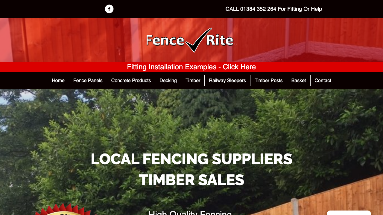 FENCE-RITE LIMITED website preview