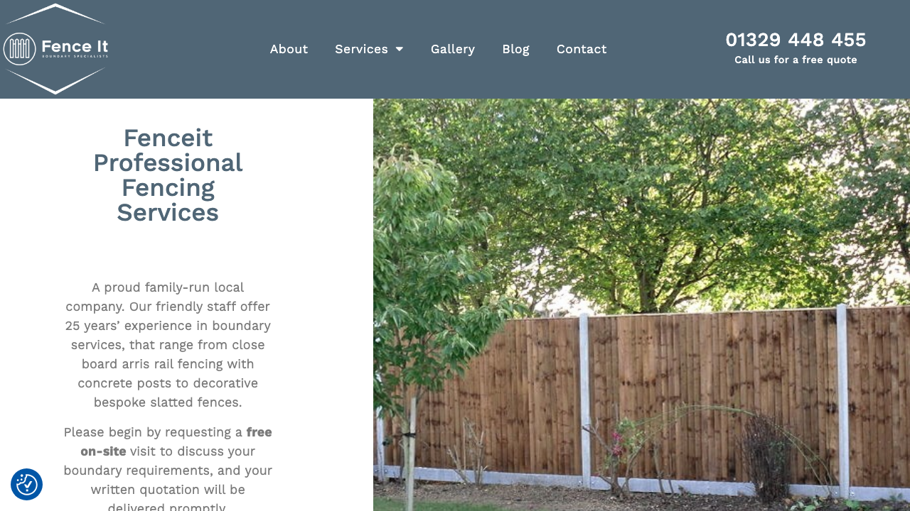 FENCE IT LIMITED website preview