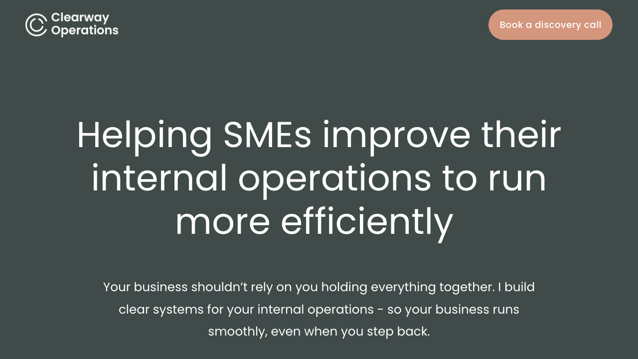 CLEARWAY OPERATIONS LTD website preview