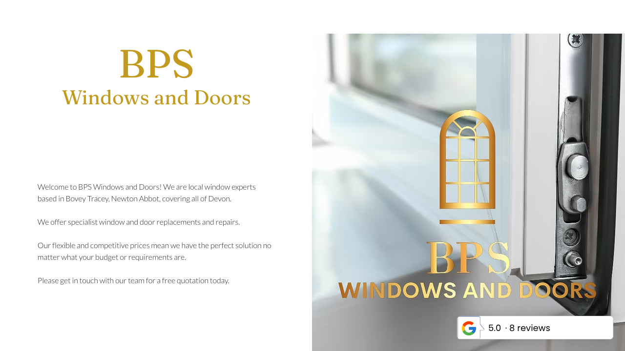 BPS WINDOWS AND DOORS LTD website preview
