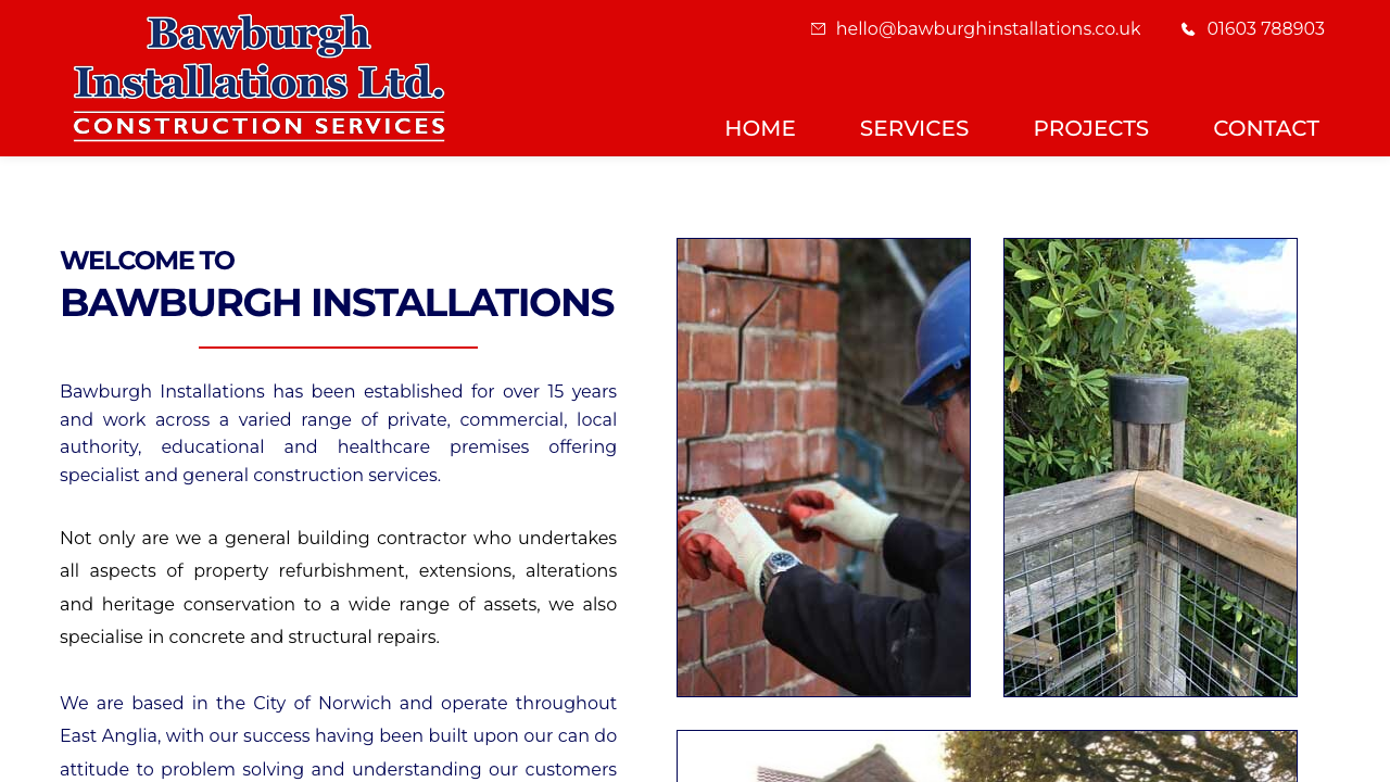 BAWBURGH INSTALLATIONS LIMITED website preview