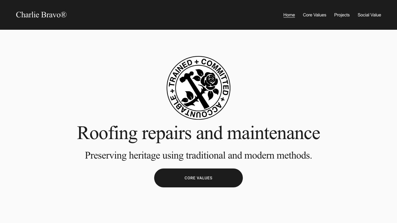 CHARLIE BRAVO LTD website preview