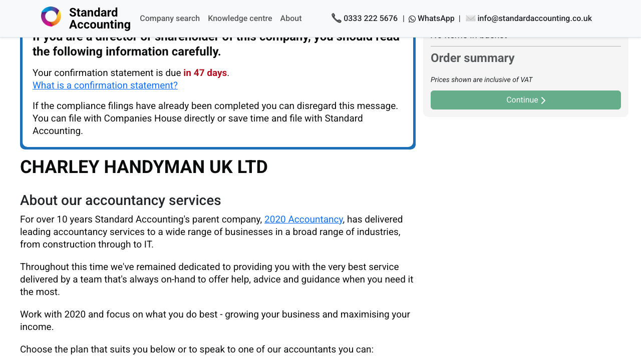 CHARLEY HANDYMAN UK LTD website preview