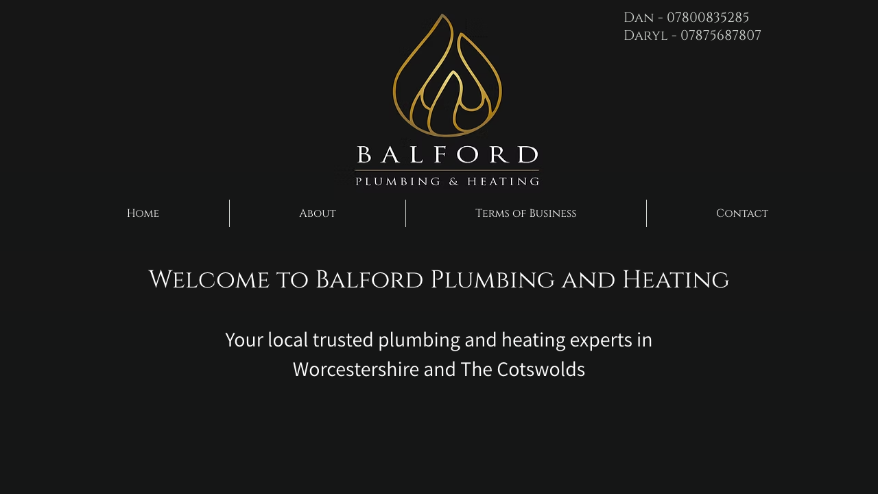 BALFORD PLUMBING & HEATING LIMITED website preview