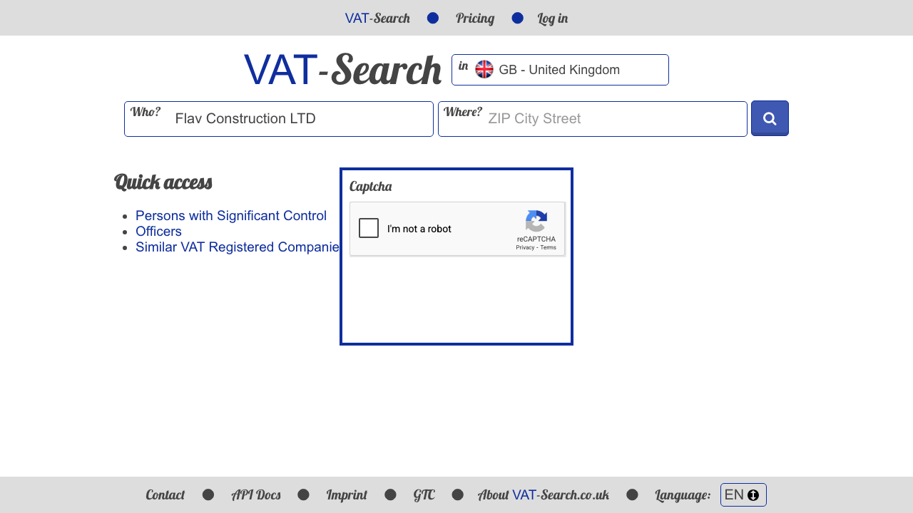 BRS FLAV LTD website preview