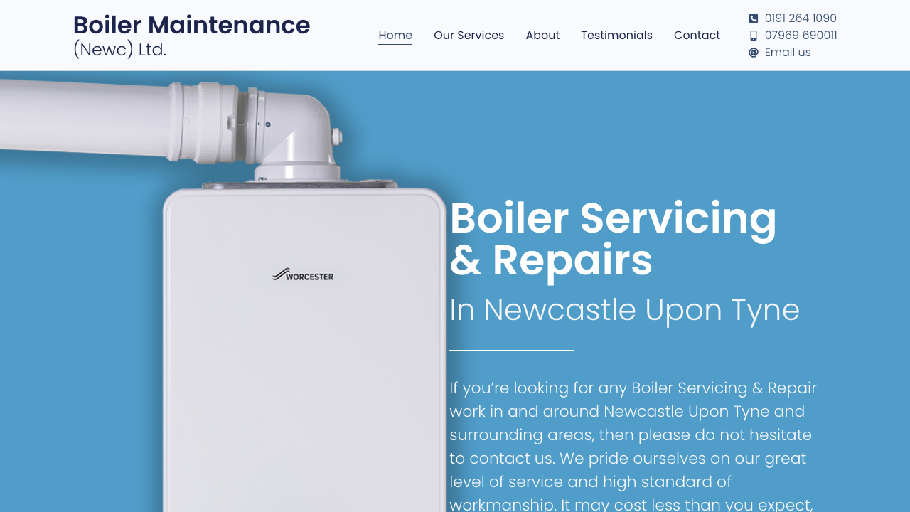 BOILER MAINTENANCE (NEWC) LIMITED website preview