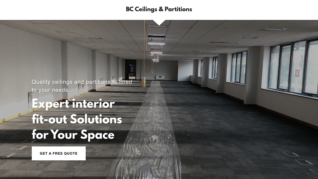 BAKER CEILINGS & PARTITIONS LIMITED website preview