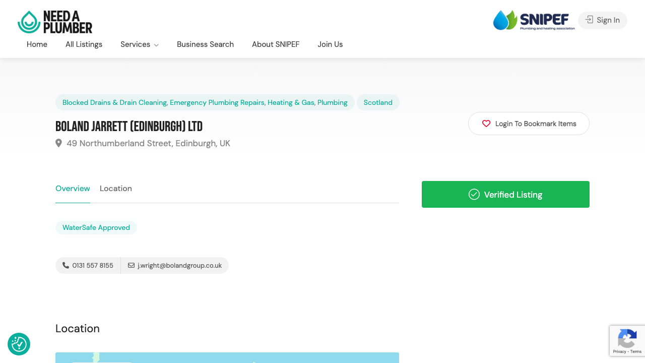 BOLAND JARRETT (EDINBURGH) LIMITED website preview