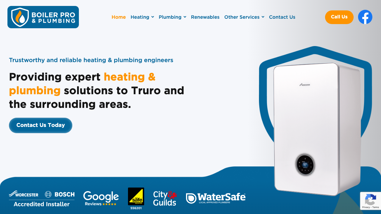 BOILER PRO & PLUMBING LTD website preview