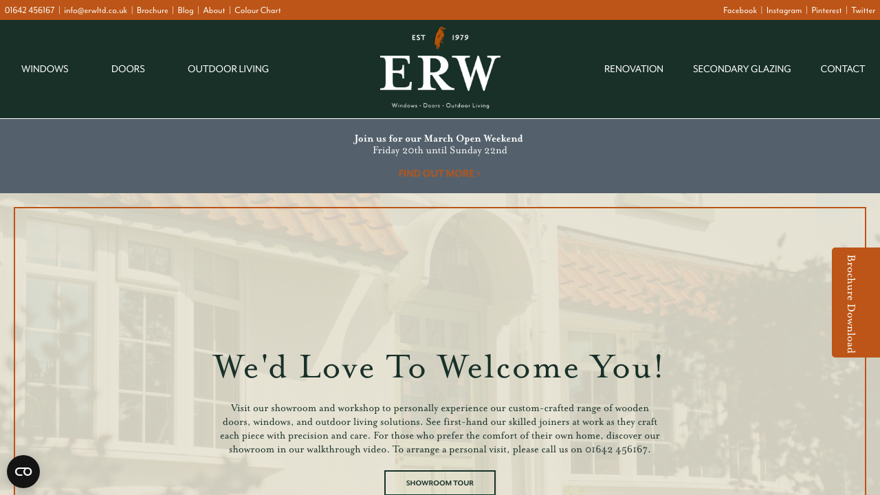 ERW JOINERY LIMITED website preview