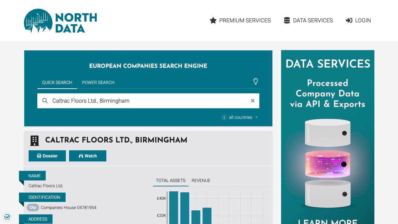 CALTRAC FLOORS LIMITED website preview