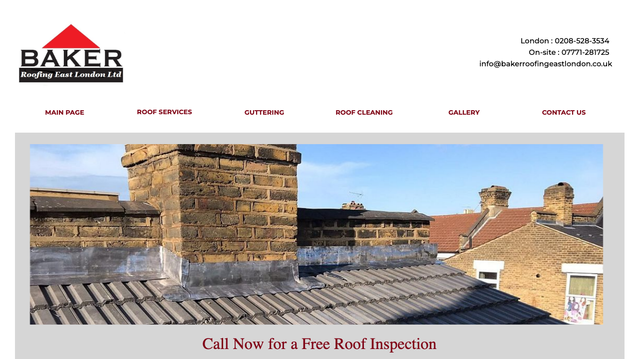 BAKER ROOFING EAST LONDON LTD website preview