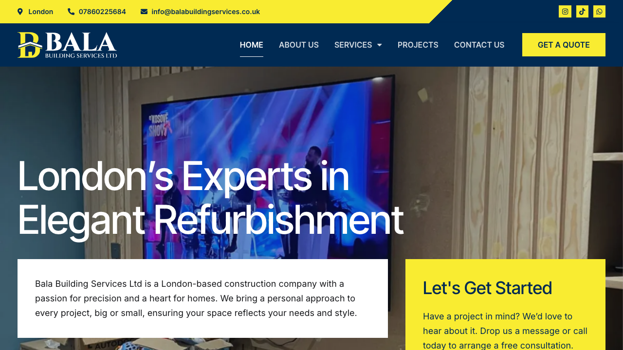 BALA PROPERTY MAINTENANCE LTD website preview