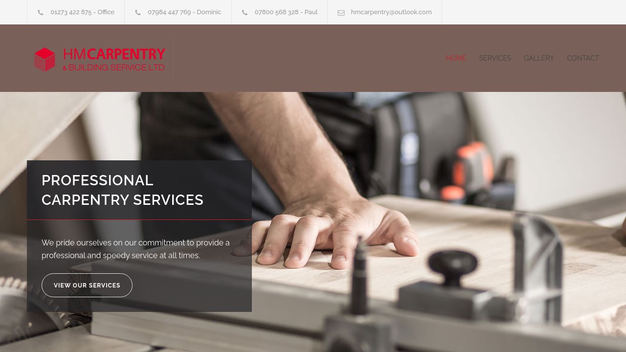 HM CARPENTRY & BUILDING SERVICES LIMITED website preview