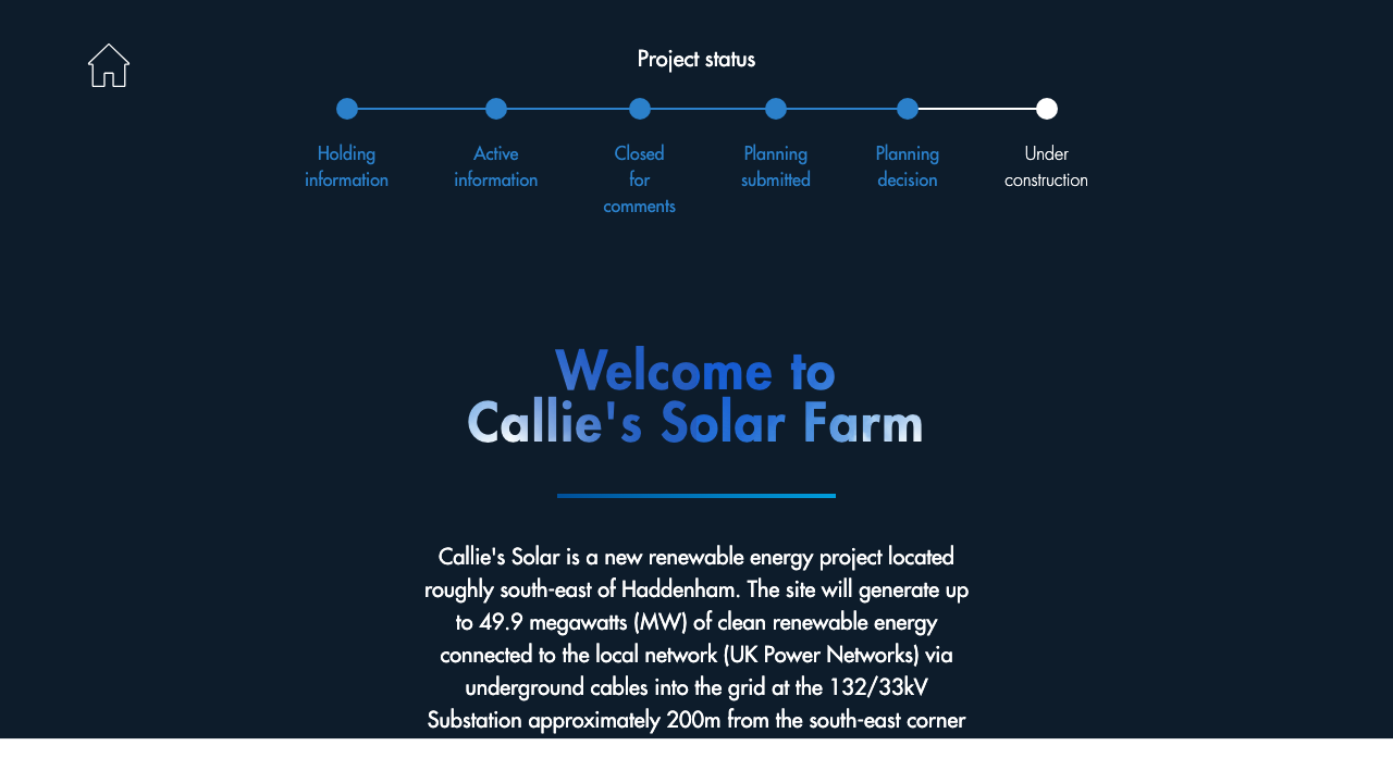 CALLIE'S SOLAR FARM LIMITED website preview