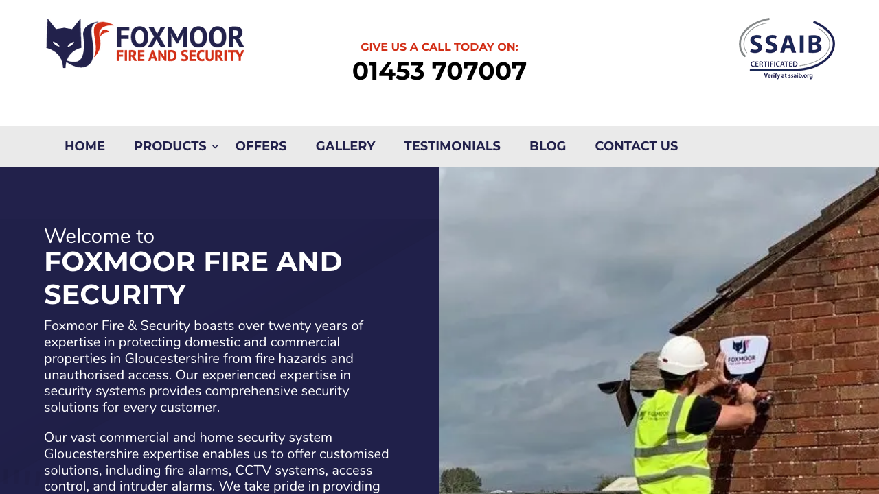 FOXMOOR FIRE AND SECURITY LIMITED website preview