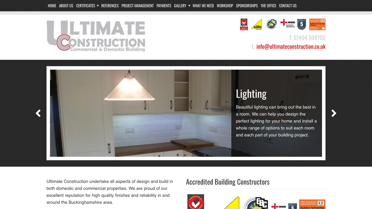 CALMUR CONSTRUCTION LTD website preview