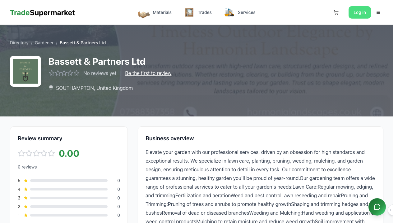 BASSETT & PARTNERS LTD website preview