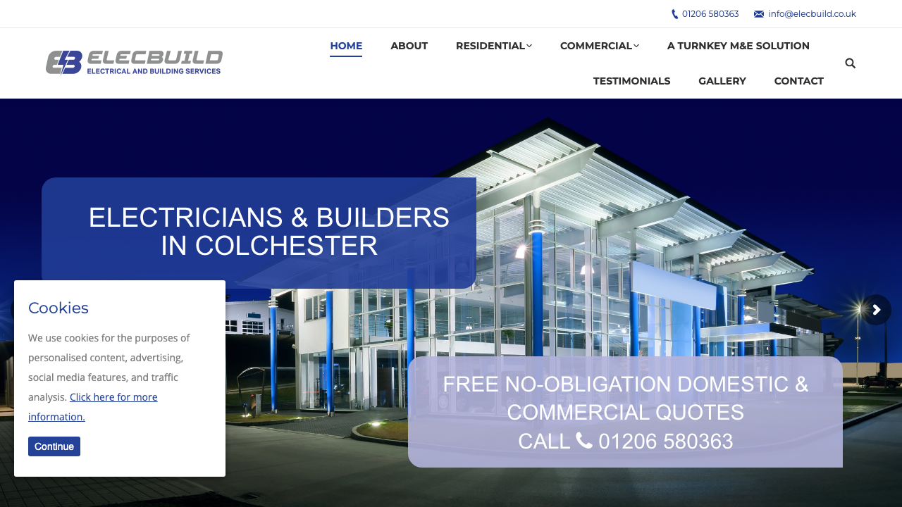 ELECBUILD LTD website preview