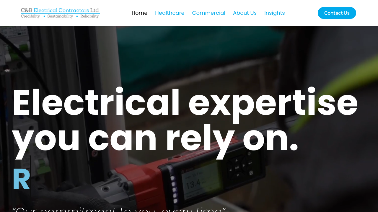 C&B ELECTRICAL CONTRACTORS LTD website preview