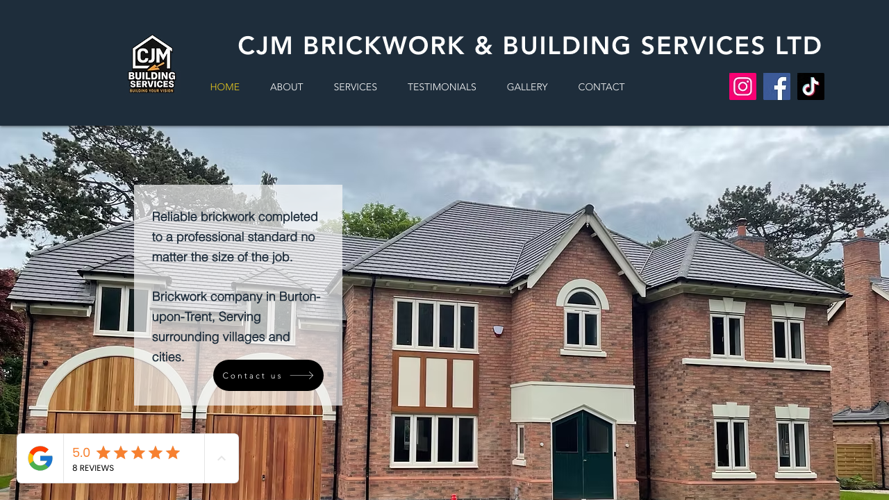 CJM BRICKWORK & BUILDING SERVICES LTD website preview
