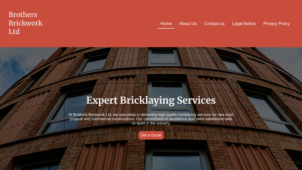 BROTHERS BRICKWORK LTD website preview