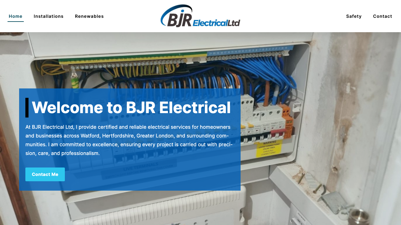 BJR ELECTRICAL LIMITED website preview