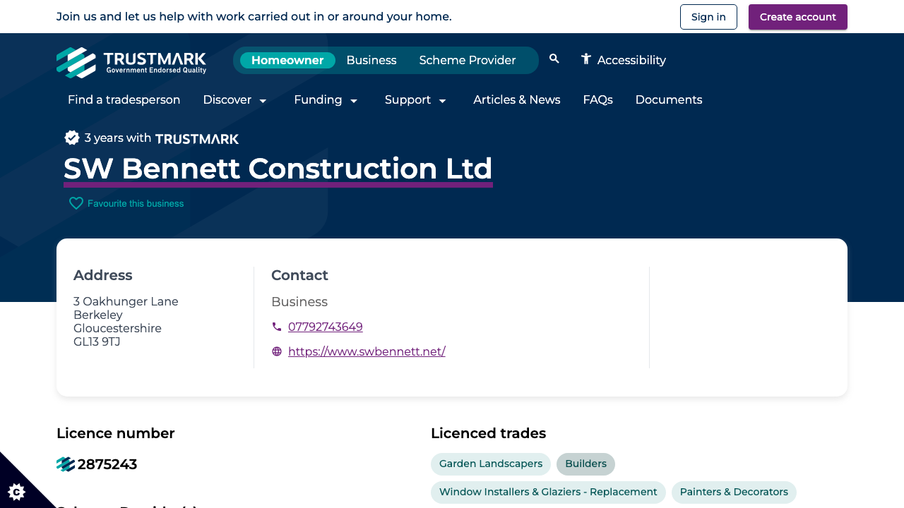BENNETT CONSTRUCTION (U.K.) LIMITED website preview