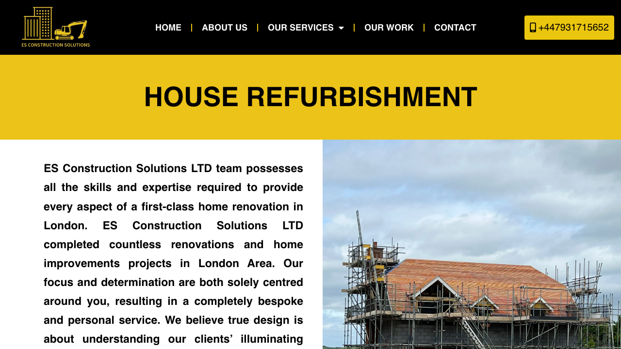 ES PROJECTS LTD website preview