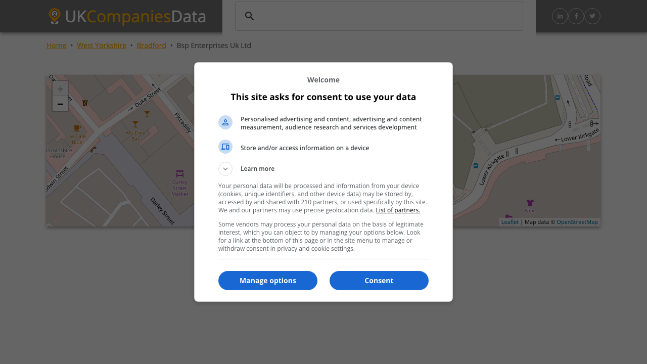 BSP ENTERPRISES UK LTD website preview