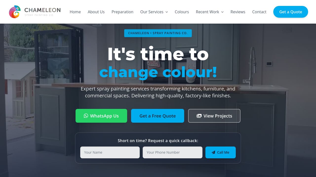 CHAMELEON SPRAY SYSTEMS UK LTD website preview
