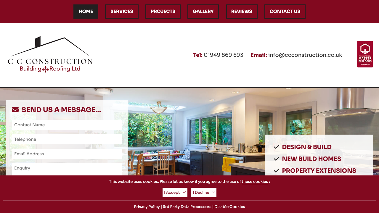 CC BUILDERS BEESTON LIMITED website preview