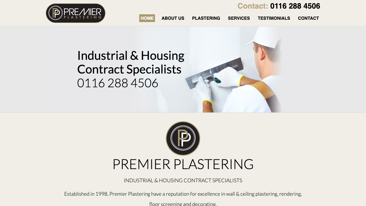 CEILING TO FLOOR PLASTERING LIMITED website preview