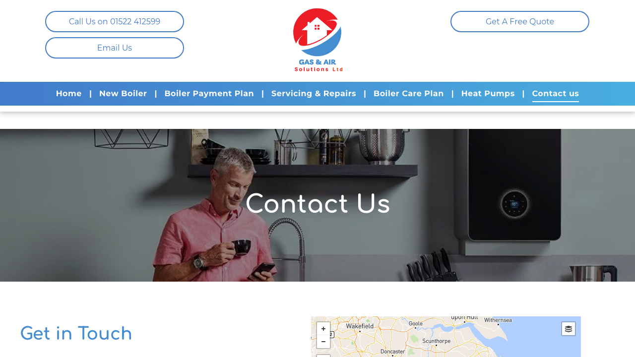 GAS AND AIR SOLUTIONS LTD website preview