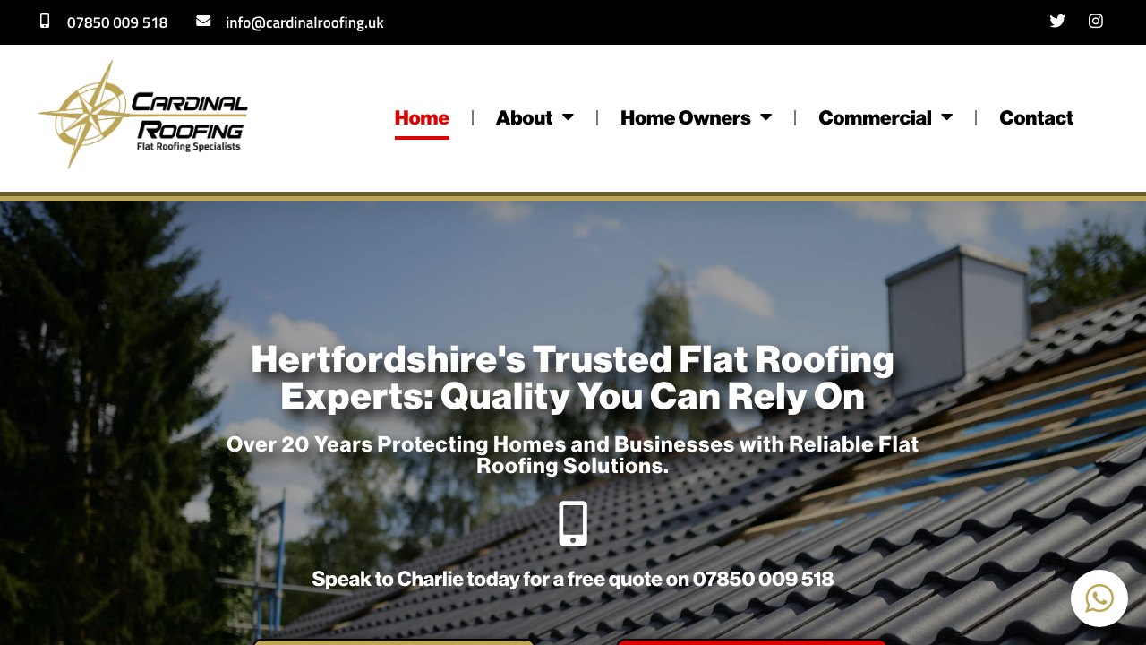 CARDINAL ROOFING LIMITED website preview