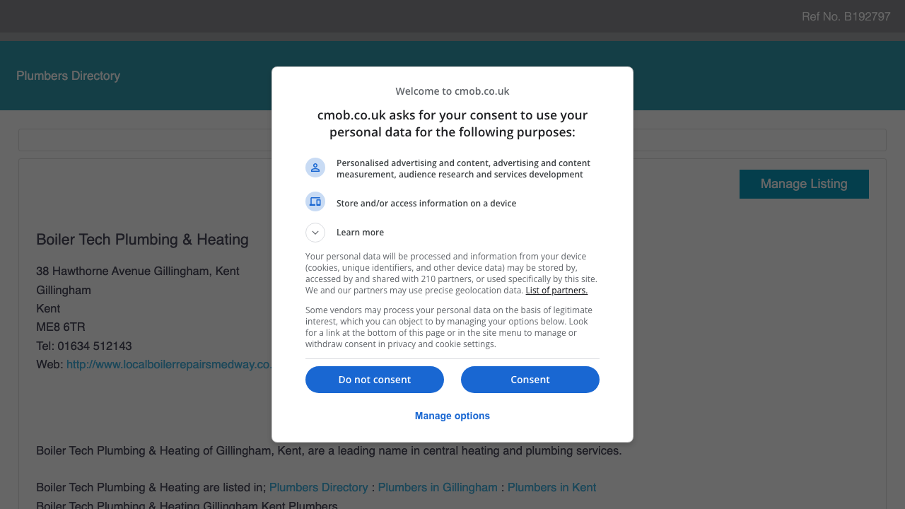 BOILER TECH HEATING SERVICES LTD website preview