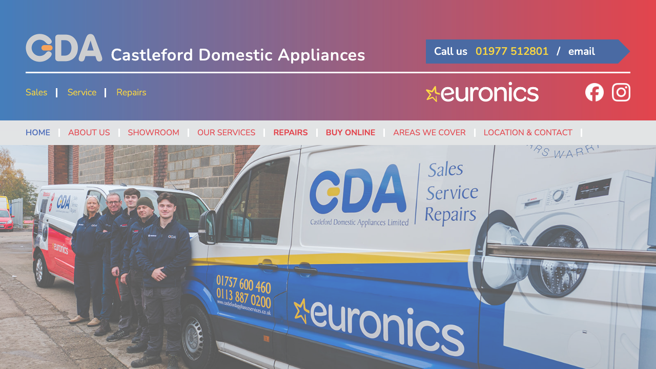 CASTLEFORD DOMESTIC APPLIANCES LIMITED website preview