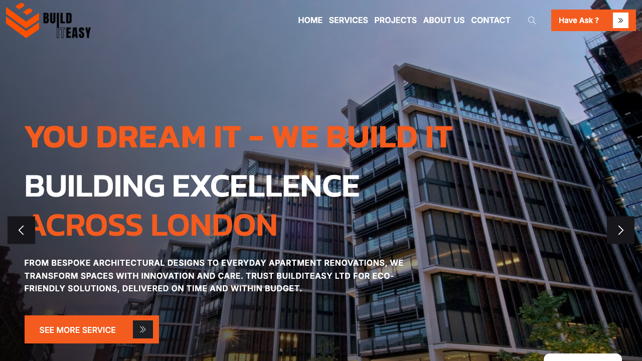 BUILDITEASY LTD website preview