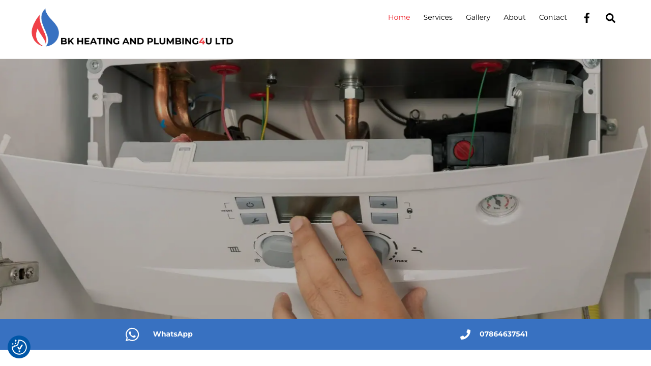 BK HEATING AND PLUMBING4U LTD website preview