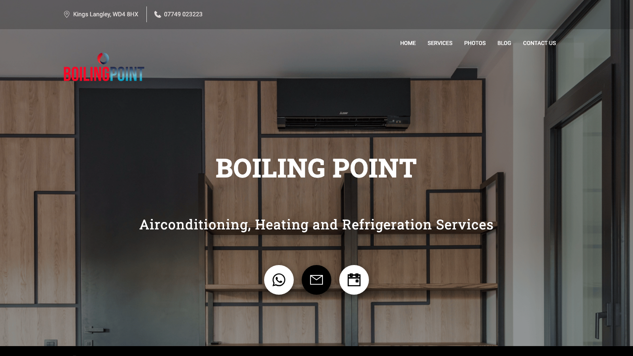 BOILING POINT BOILERS LTD website preview