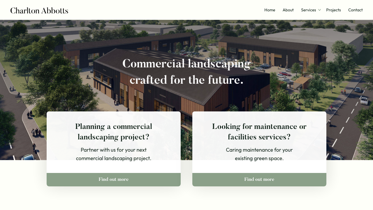 CHARLTON ABBOTTS LANDSCAPING LIMITED website preview