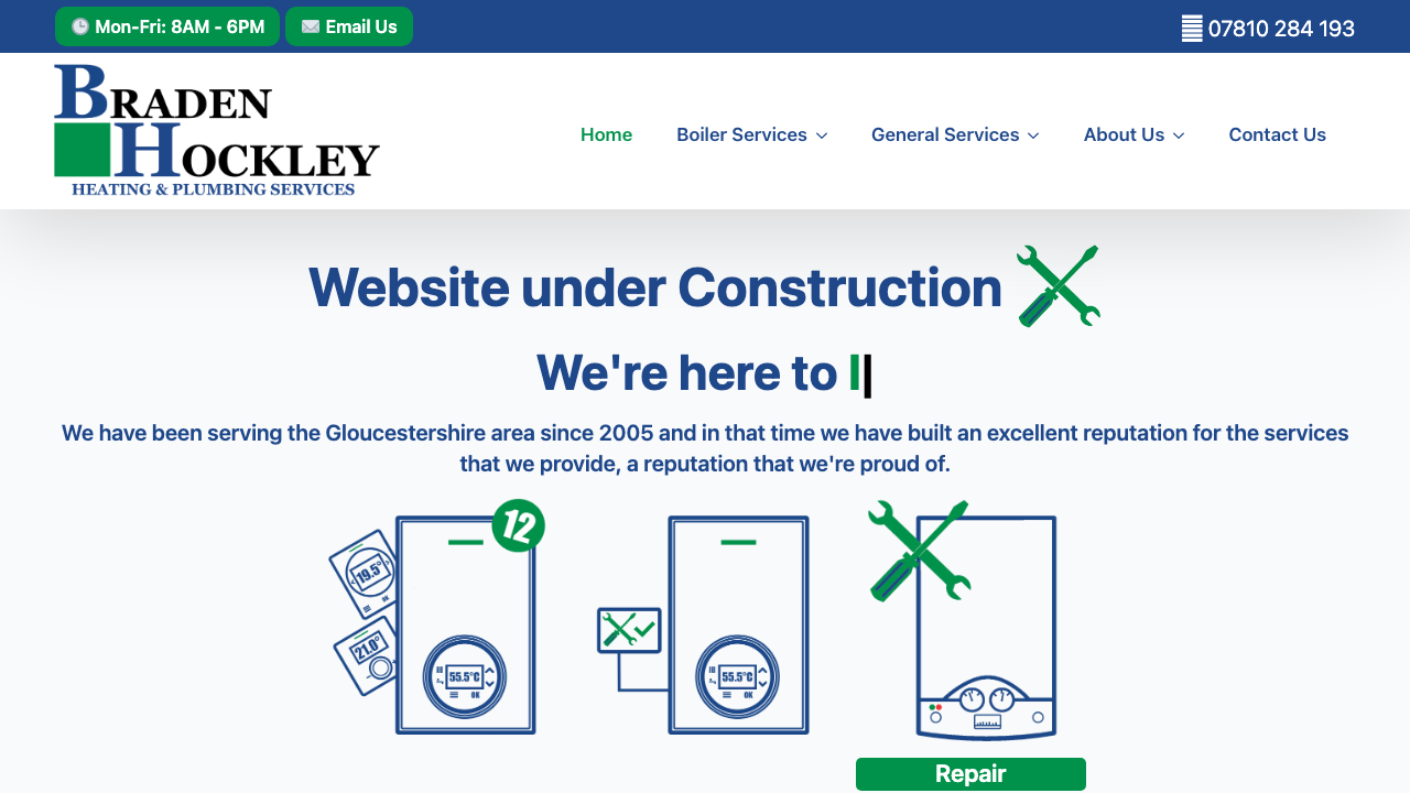 BRADEN HOCKLEY LIMITED website preview